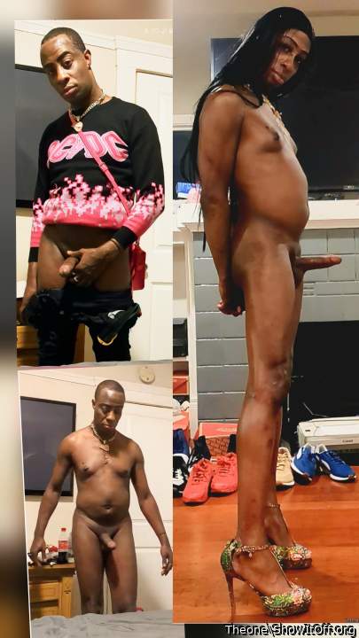 MY CD Gf Tish HE'S A Sexy Ass Faggot As A Man or A CD Sissy Bitch