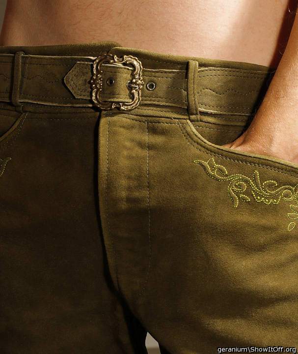 bavarian lederhose (leather pants)