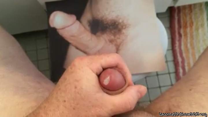 Cum tribute to my cock