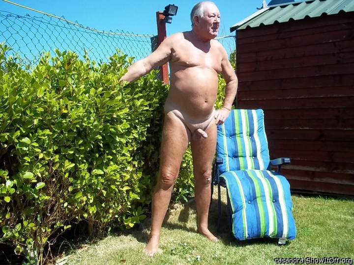 Naked in the garden