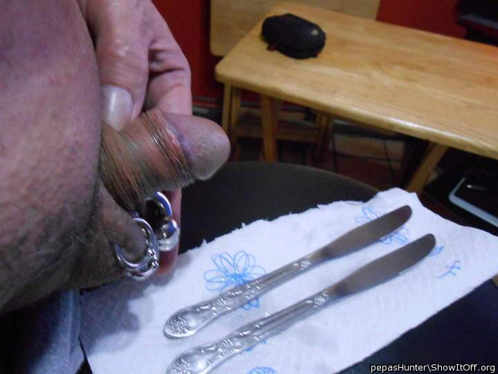 Beginning of impalament of my dick
