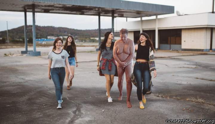 "Don't worry, you'll get your clothes back after we've had our fun."