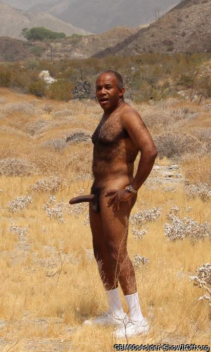 "Outstanding in his field" I'm near Palm Springs in this shot