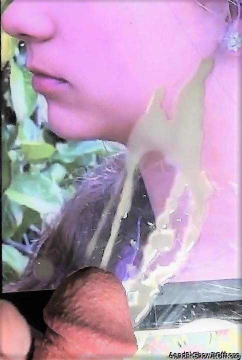 Below Her Pretty Face - Neck Cum