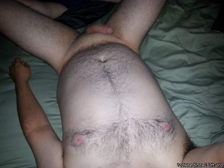 shot of my body and half hard cock