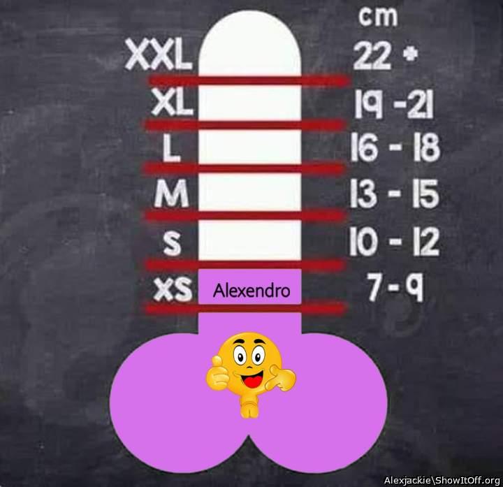 Mine is 17.5 cm. Its L