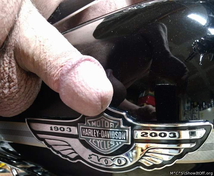 Two American Icons, the circumcised penis and Harley-Davidso