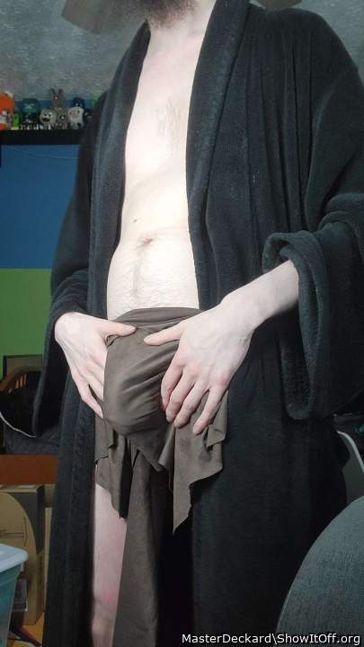 To find, or make, swim briefs with a pouch I can fit in, hmm...