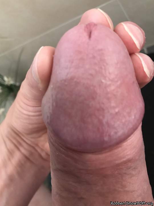 Close-up of cock head