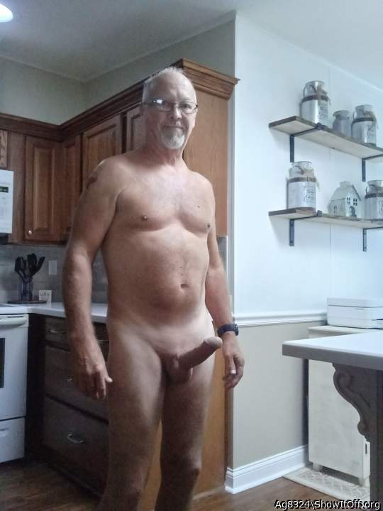 Superb mature cock with a wonderful erection.
