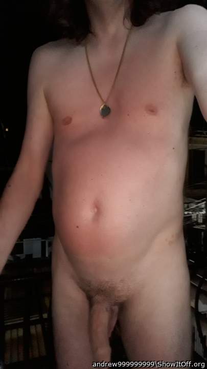 That is an awesome photo. Your cock is so long, even when it