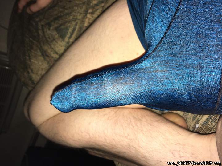 Strong erection, sexy leg