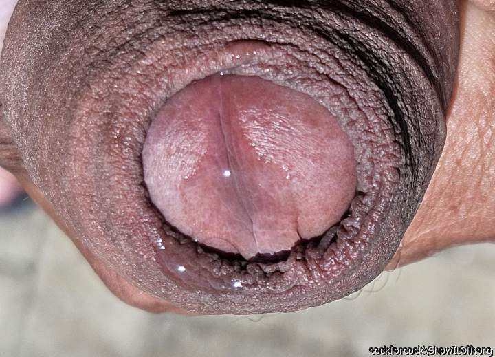 Precum close-up