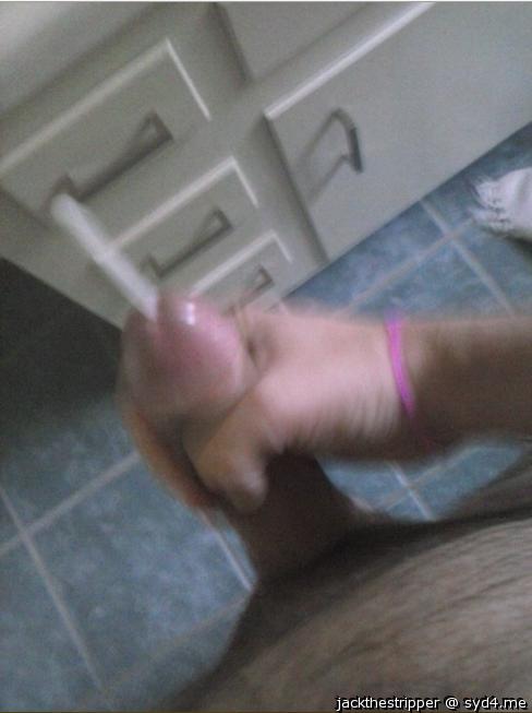 Shooting a nice big, thick jet of cum buddy!   
