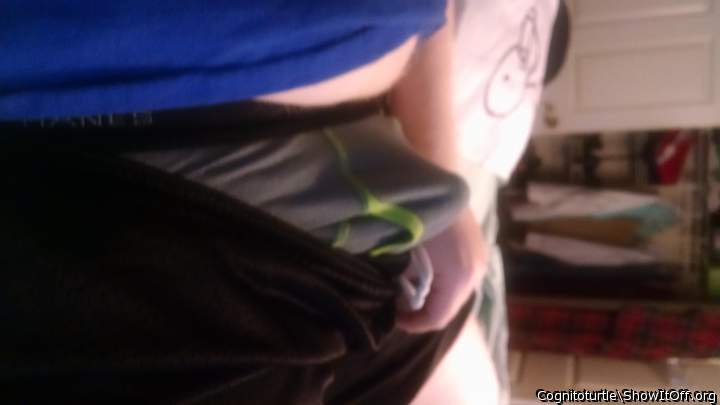 Hard on in my undies =) I love erection tents.