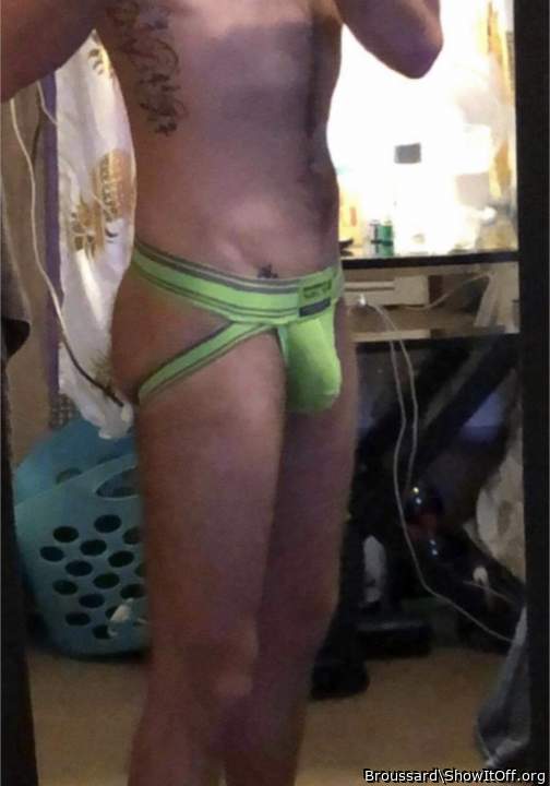 Looking sexy in that jock!
