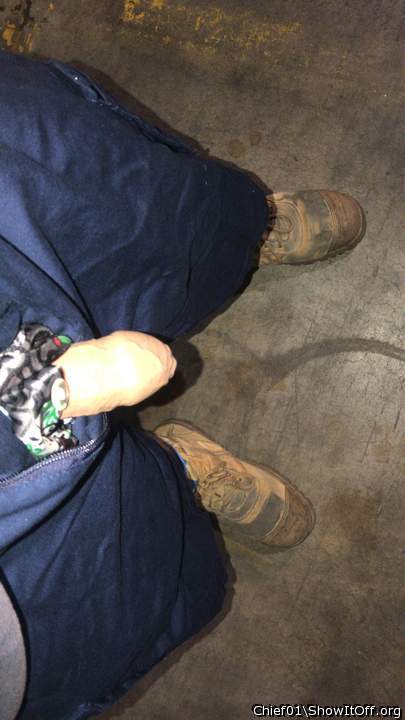 Cock out at work
