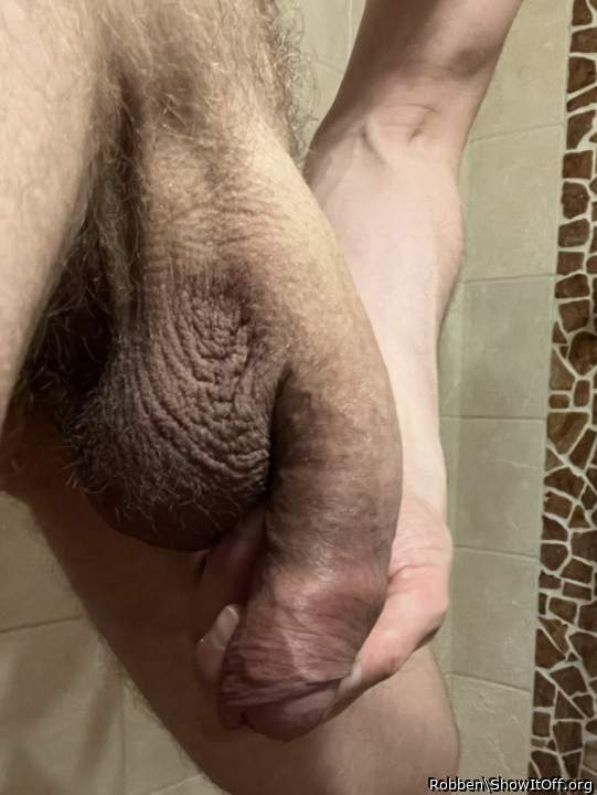 Soft penis in hand