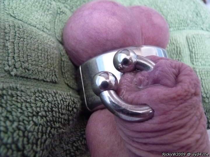 Infibulated juicy foreskin