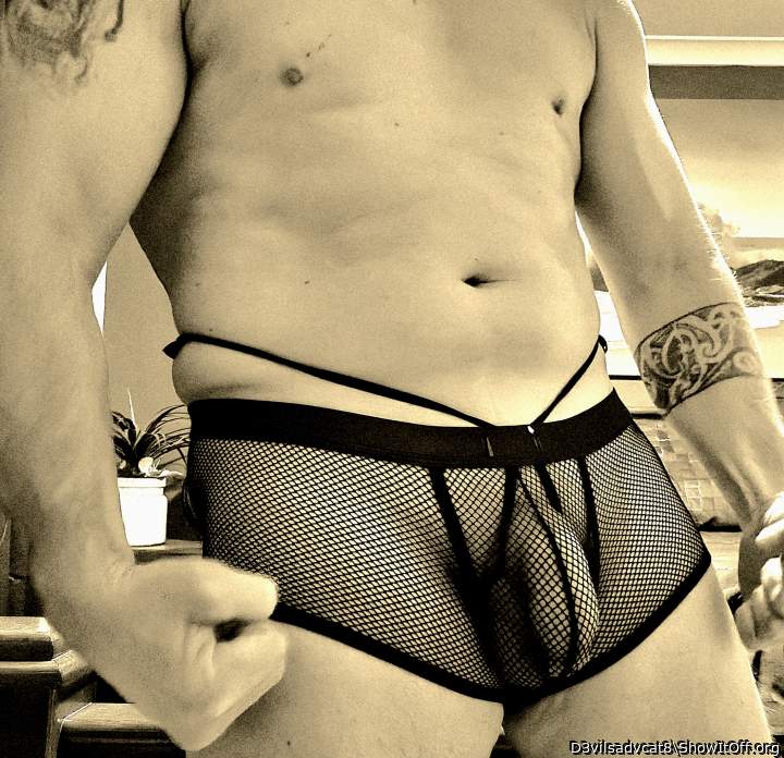 Trying out my new underwear/cock ring