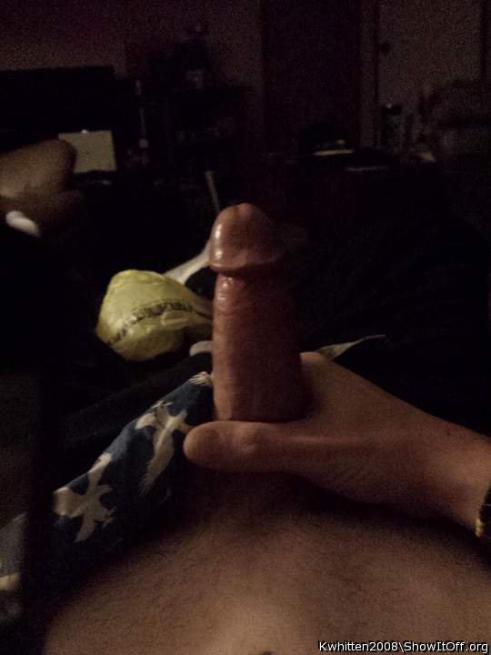 My hard cock in the dark