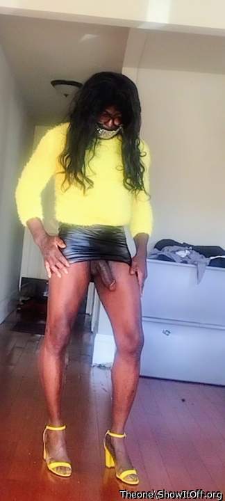 I love when they say I wonder whats  under that skirt? A big dick
