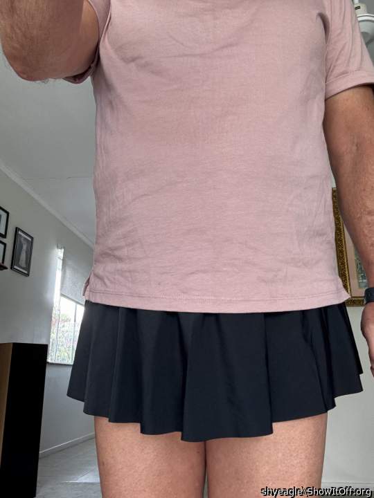 Love a man in a mini skirt  