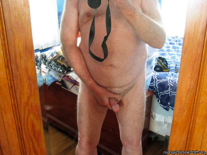 Hot naked body and your cock looks so good.  
