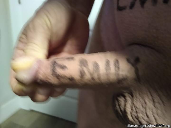 Photo of a dick from clitmassager