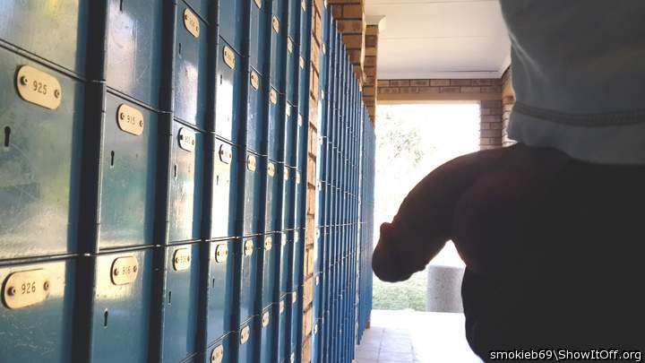 pulling it out at the postoffice