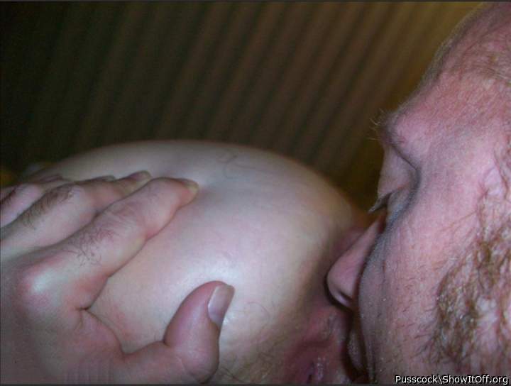 Licking wifes hairy pussy