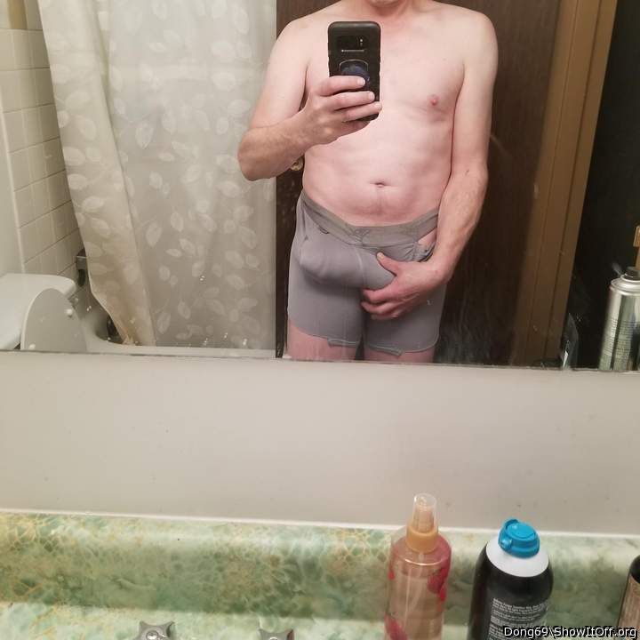 In my underwear