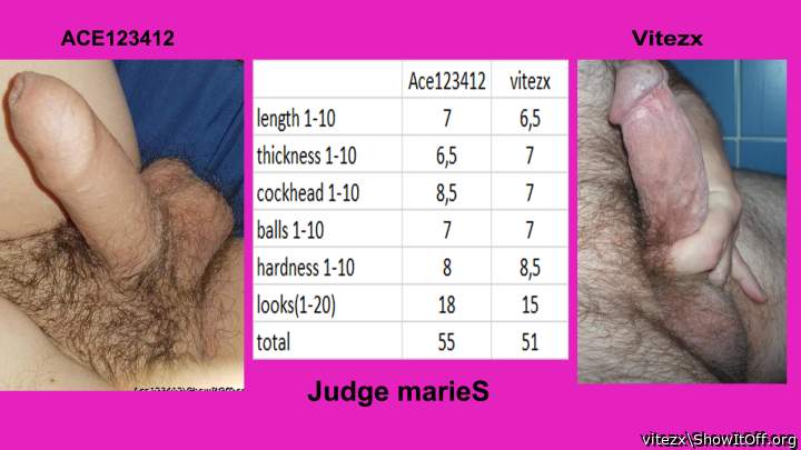 ACE123412 is winner Vitezx is loser