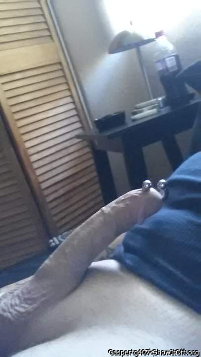 Nice boned up and pierced cock buddy!   