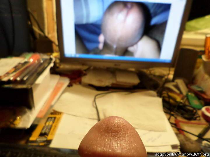 Hard cock Head looking at SYD - [8-16-14-8797]