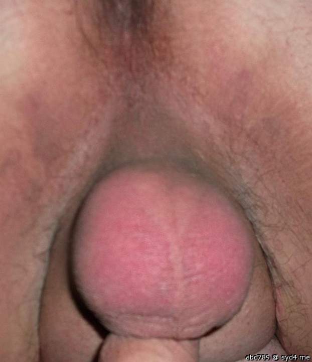 my balls from behind