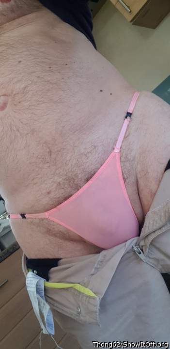 pink panties under pants is a hot look  