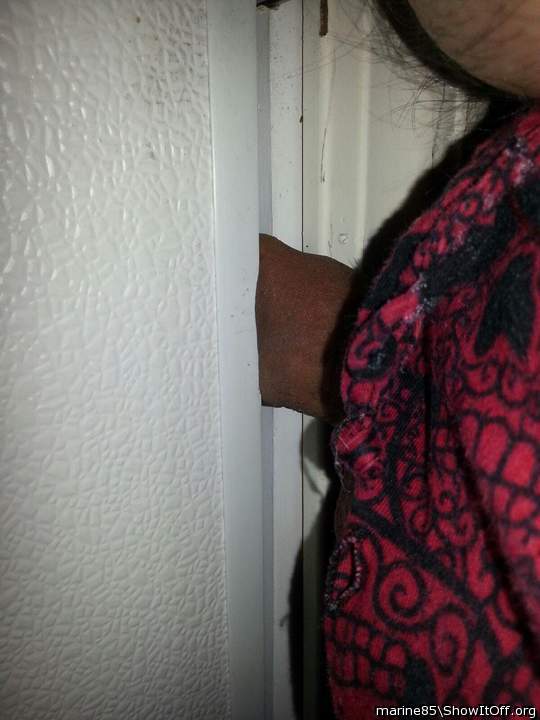 In the door