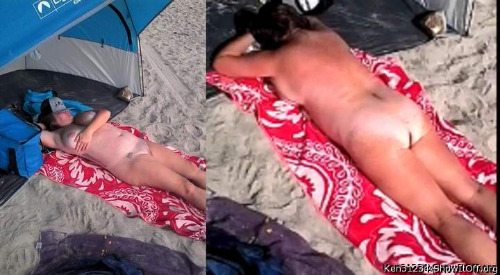 A sexy MILF I met at the nude beach