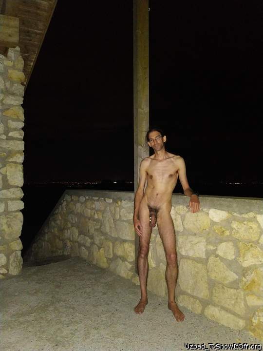Naked outside