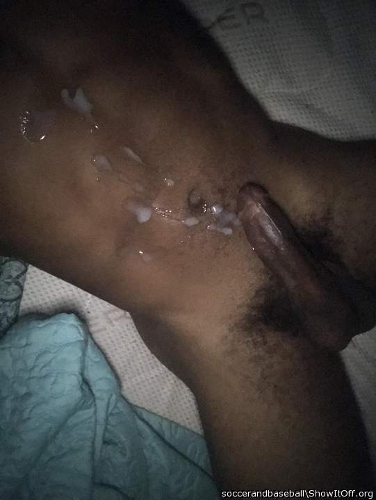 Shooting cum on my chest