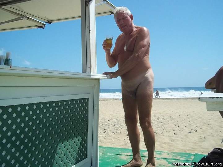 Cold naked beer