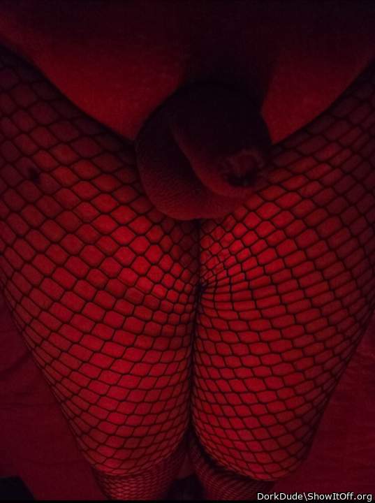 Soft cock and fishnets