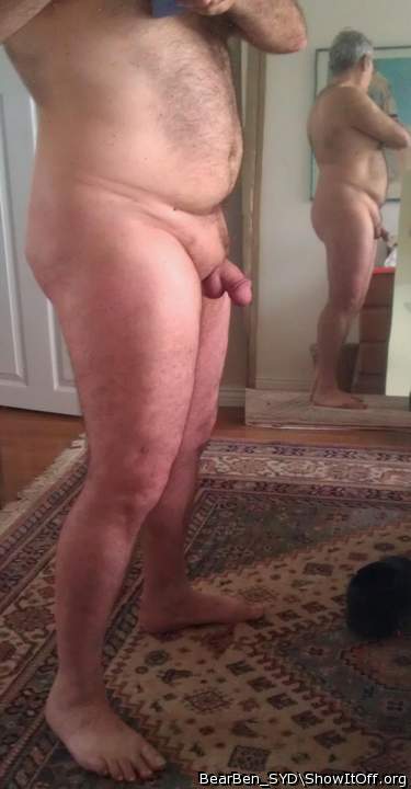 mirror shot showing ass