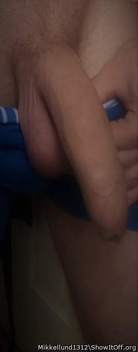 Enjoying my soft cock