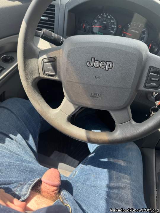 Driving along, showing my dong