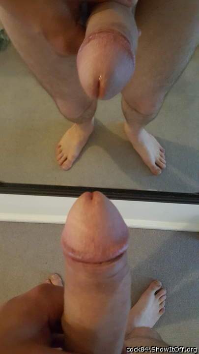 Wow! Nice shot of your beautiful dick!   
