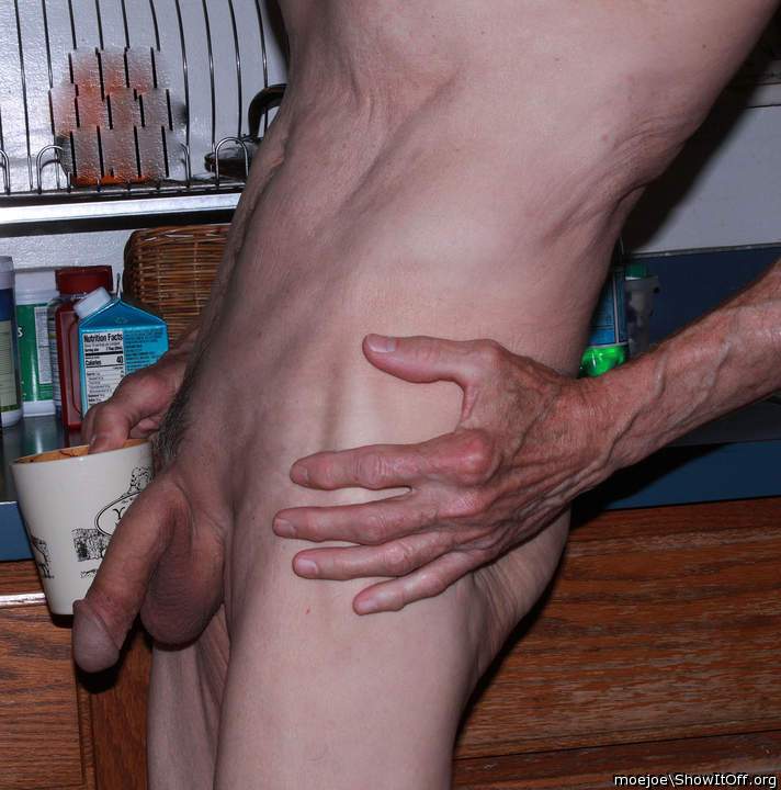 Naked Men Drinking Coffee Club
