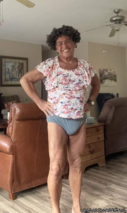 Around the house I always wearing girly clothing