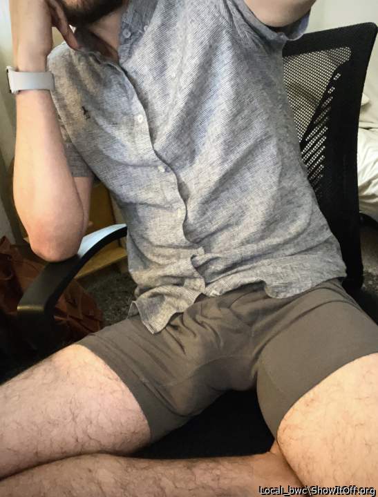 Just lounging in my boxers